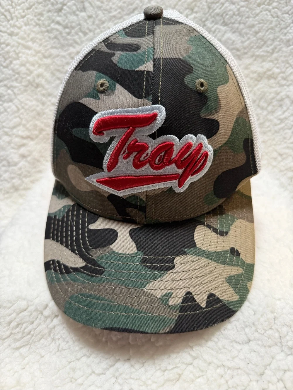 Troy University The Game Men's Camouflage Trucker Mesh Snap Back Cap Hat
